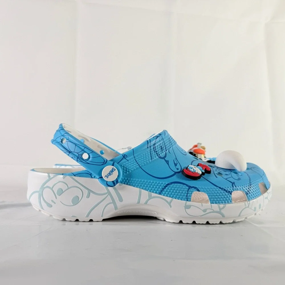 Crocs Smurfs‎ Classic Clog Blue Multi Mens 9 Womens 11 210820-90H New